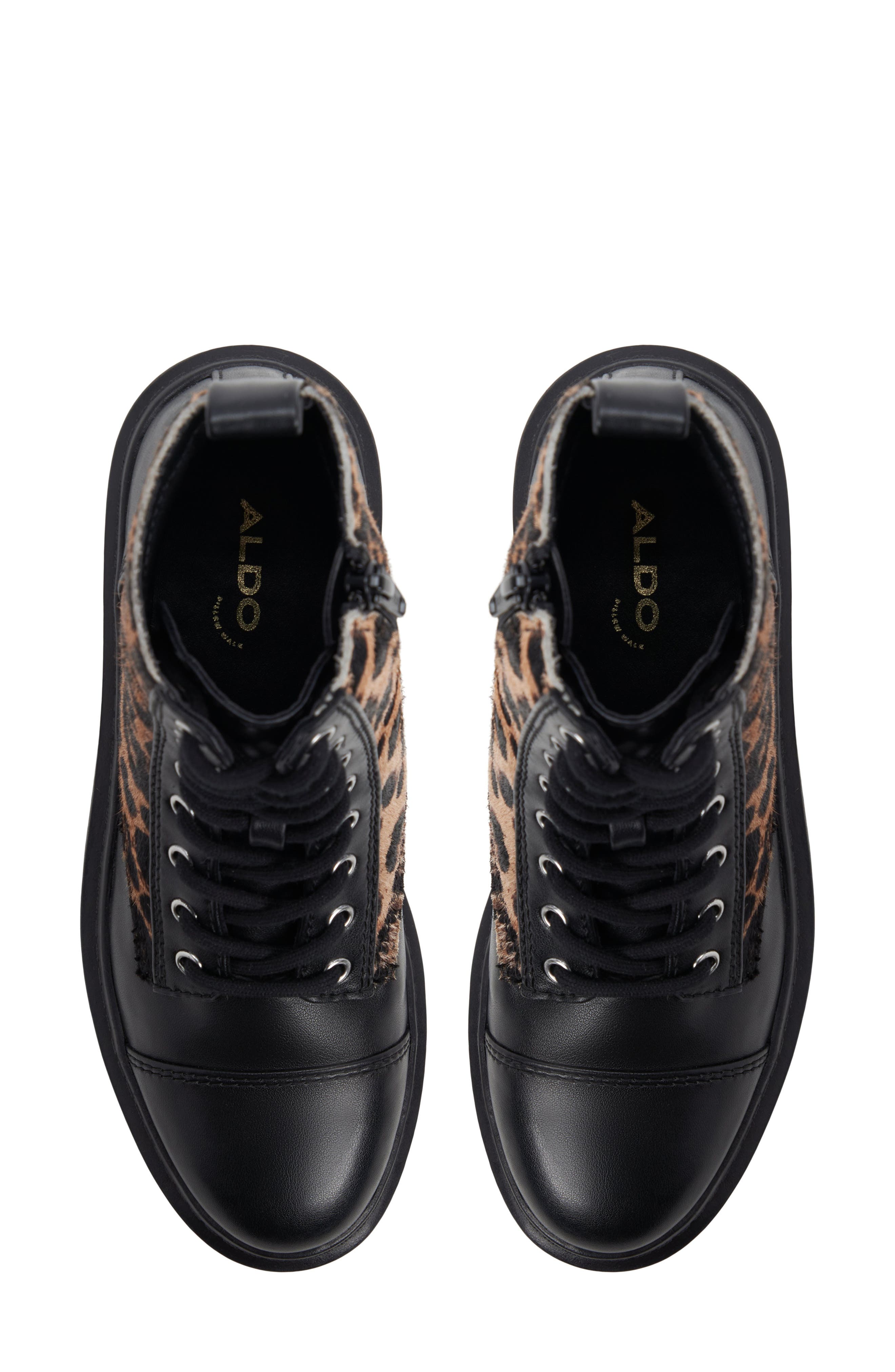 ALDO Goer In Lace-Up Bootie, Alternate, color, Brown Multi