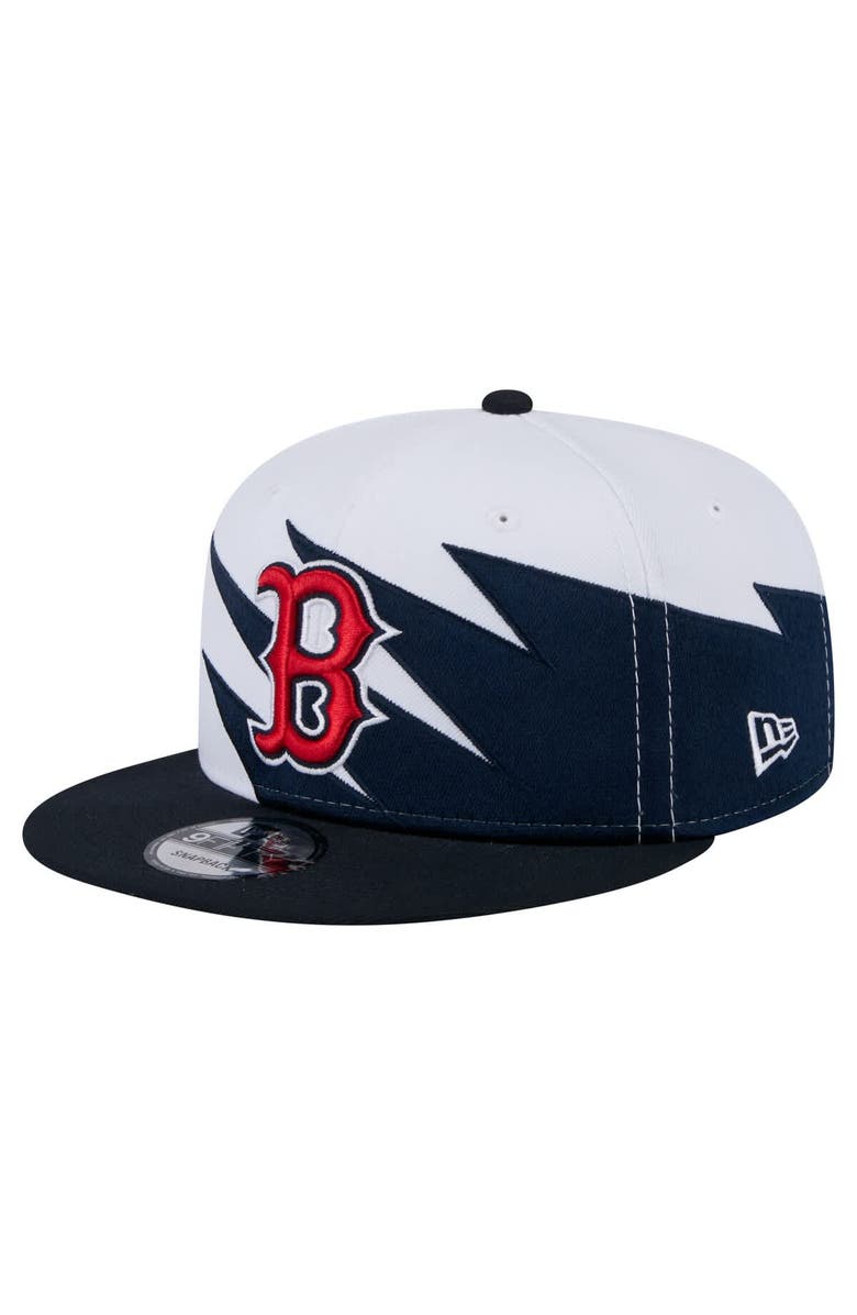 New Era Men's New Era Navy/White Boston Red Sox Jagged 9FIFTY Snapback Hat, Main, color, Navy