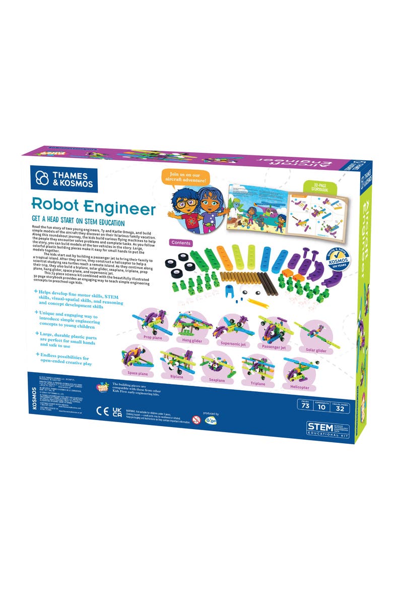 Kids' First Aircraft Engineering Kit, Alternate, color, GREEN MULTI