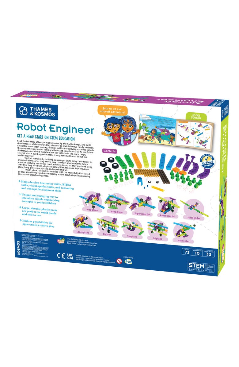 Thames & Kosmos Kids' First Aircraft Engineering Kit, Alternate, color, Green Multi