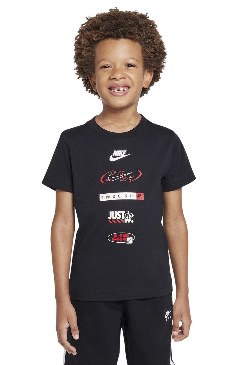 Nike Kids' Brandmark Stack Graphic T-Shirt, Alternate, color, 