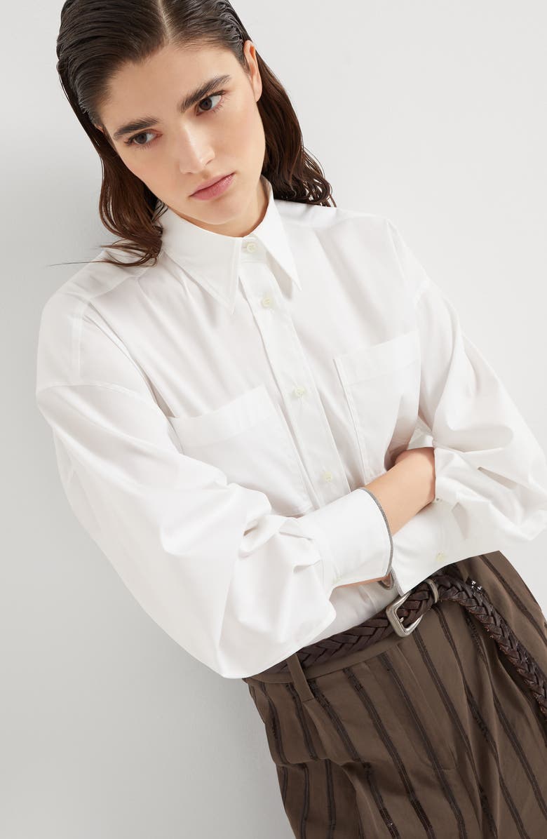 Brunello Cucinelli Shirt with monili, Alternate, color, 