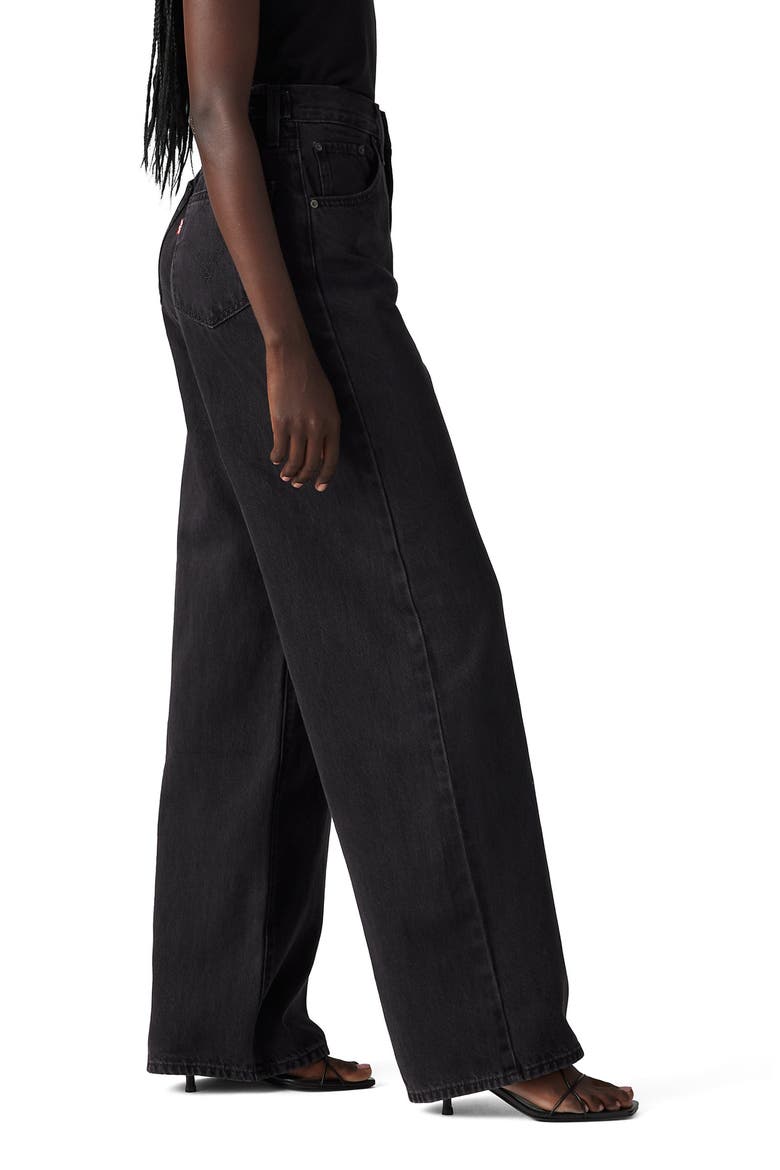 Cinch High Waist Baggy Wide Leg Jeans, Alternate, color, CAPTURING MOMENTS