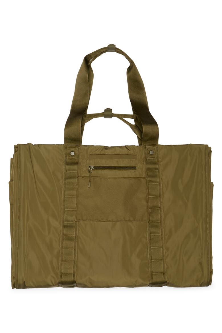 Capri Garment Bag, Alternate, color, DARK MOSS
