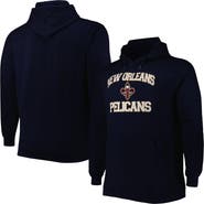 PROFILE Men's Navy New Orleans Pelicans Big & Tall Heart & Soul Pullover Hoodie