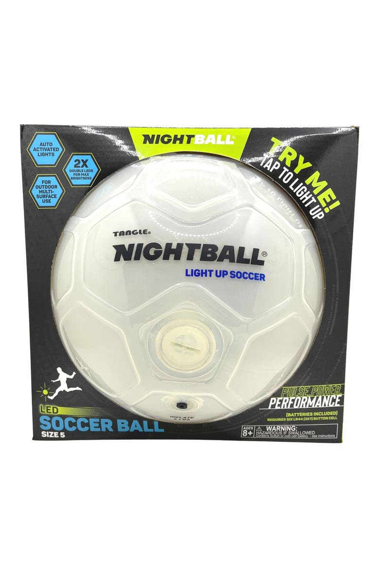 NightBall Soccer Ball, Alternate, color, WHITE