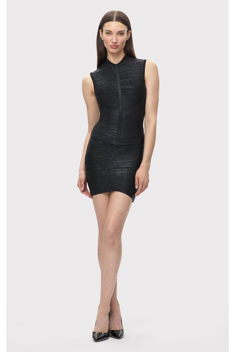 The Metallic Brianna Top, Alternate, color, BLACK FOIL