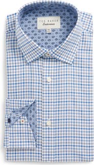Ted Baker London Welsh Trim Fit Check Dress Shirt