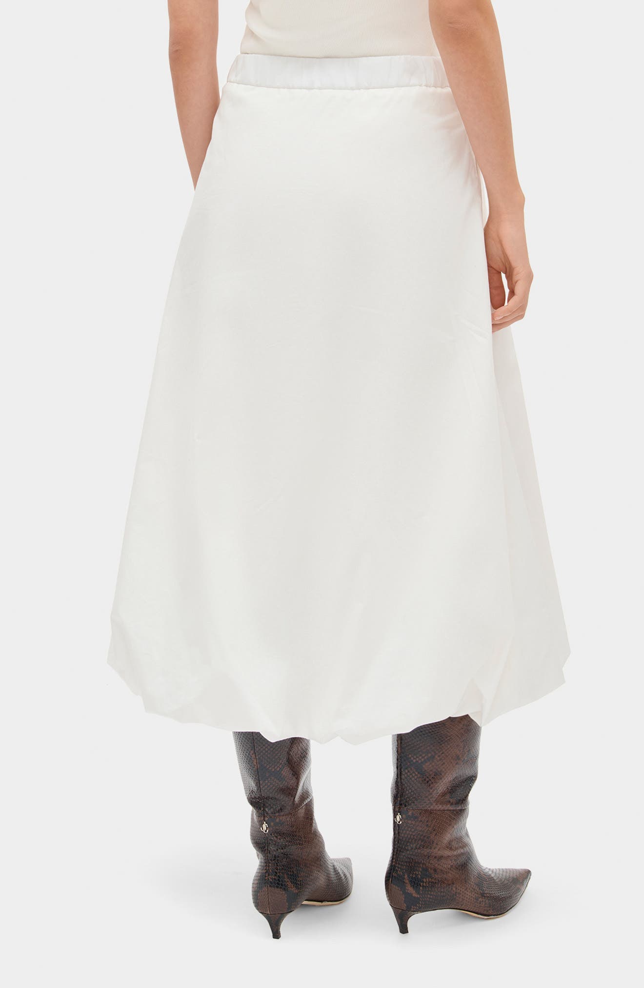 Nola Organic Cotton Bubble Midi Skirt - image 2