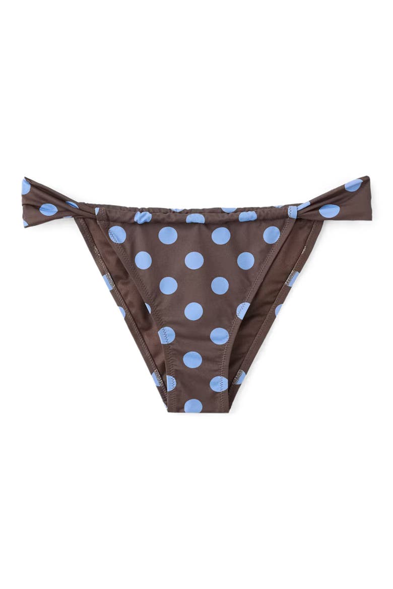 Polka Dot Bikini Bottoms, Main, color, CHOCOLATE