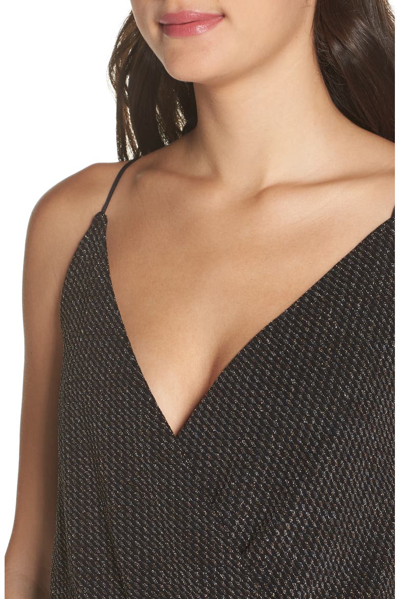 Holiday Metallic Jumpsuit, Alternate, color, SILVER