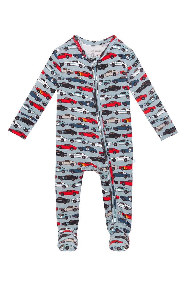 Posh Peanut Miles Zip Footie, Main, color, Miles