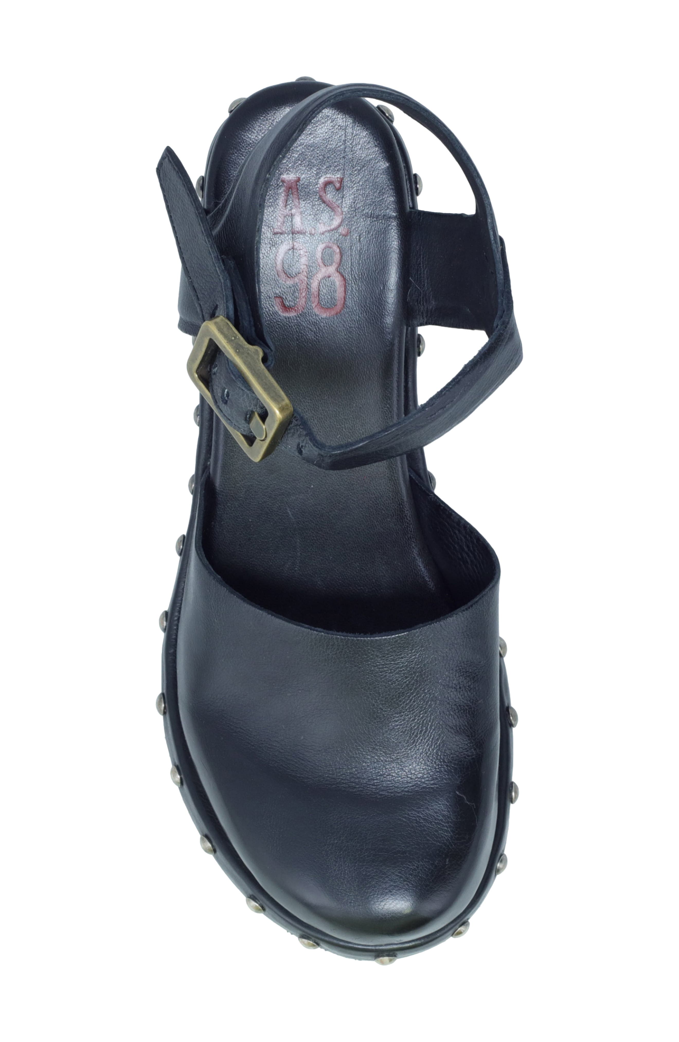 A.S.98 Pietro Studded Wedge Pump, Alternate, color, 