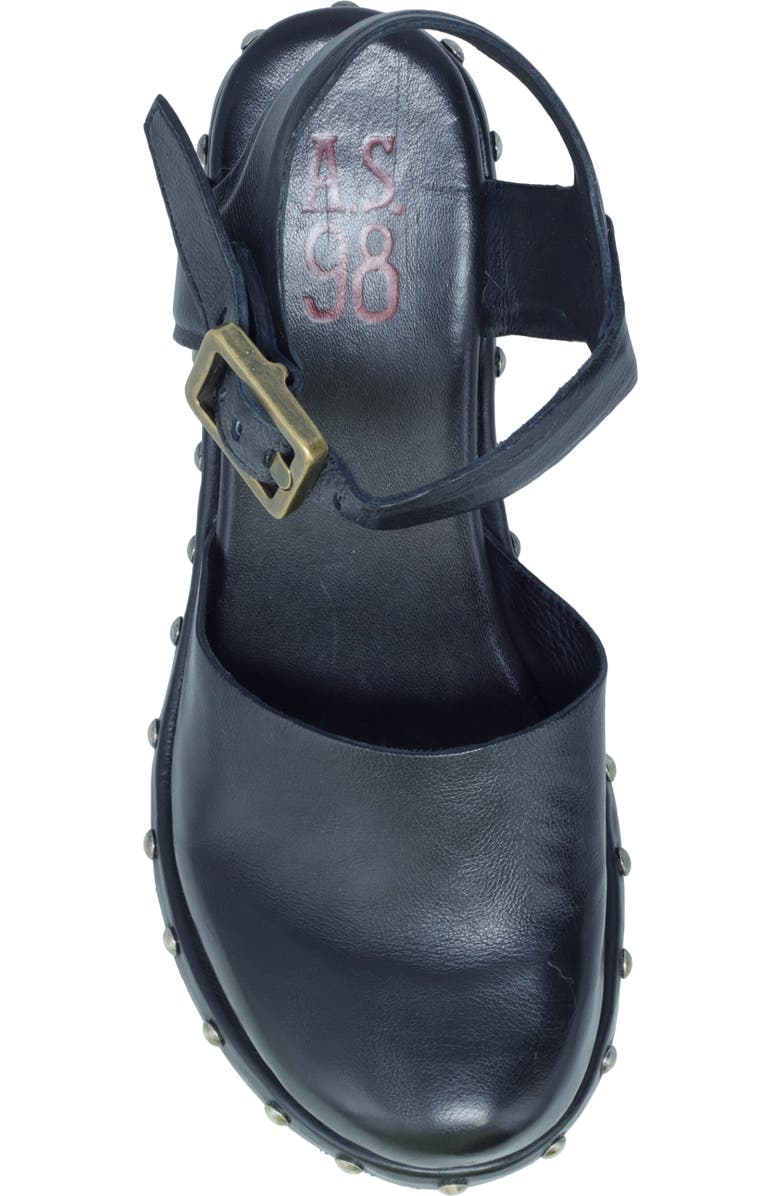 A.S.98 Pietro Studded Wedge Pump, Alternate, color,