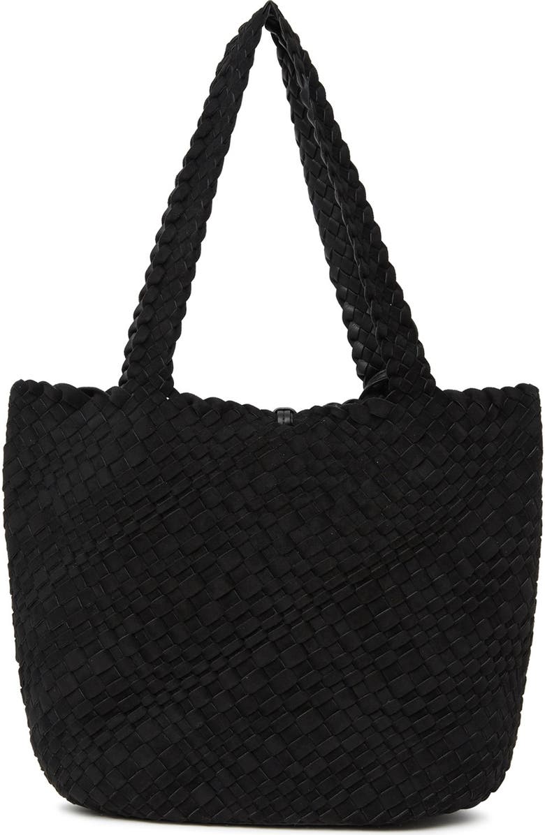 Calvin Klein Naomi Woven North/South Novelty Tote, Alternate, color,