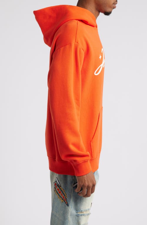 Icecream Logo Graphic Hoodie In Orange