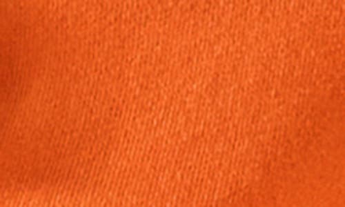 Lk Bennett Nerys Tie Front Cotton & Merino Wool Blend T-shirt In Orange