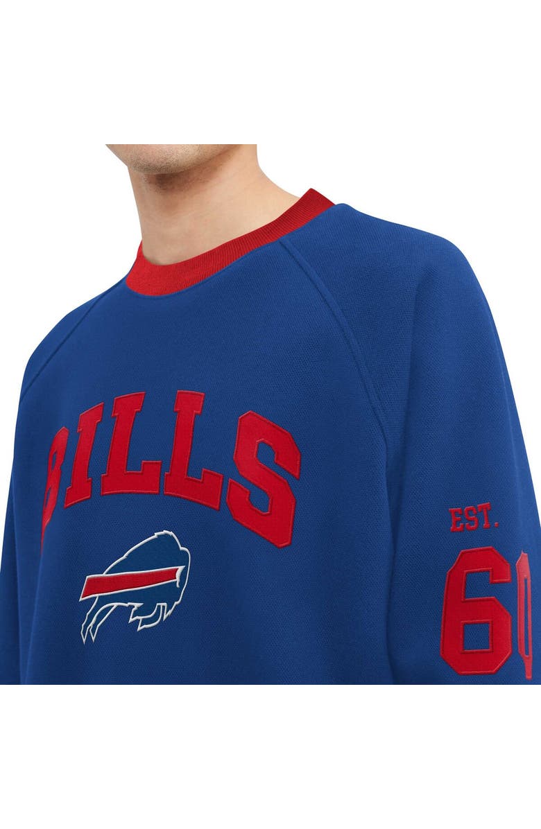 Tommy Hilfiger Men's Tommy Hilfiger Royal Buffalo Bills Reese Raglan Tri-Blend Pullover Sweatshirt, Alternate, color, Royal