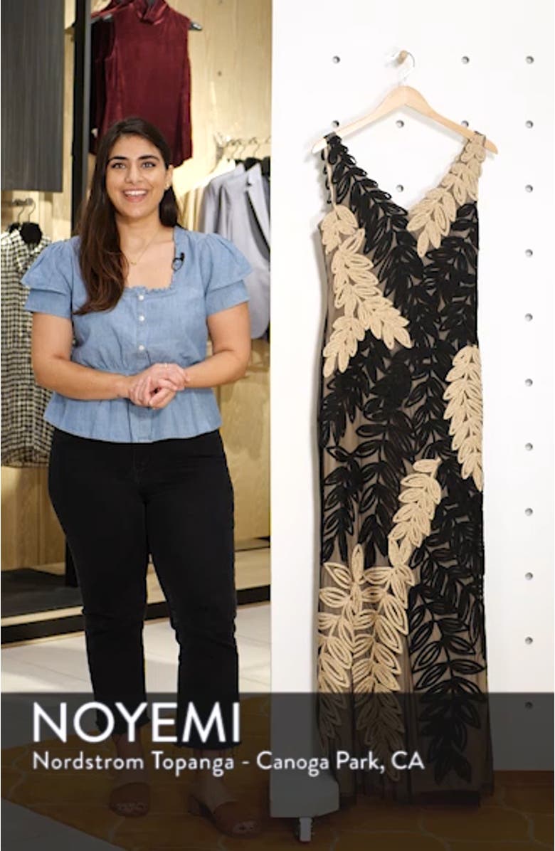 Leaf Soutache Trumpet Gown, sales video thumbnail