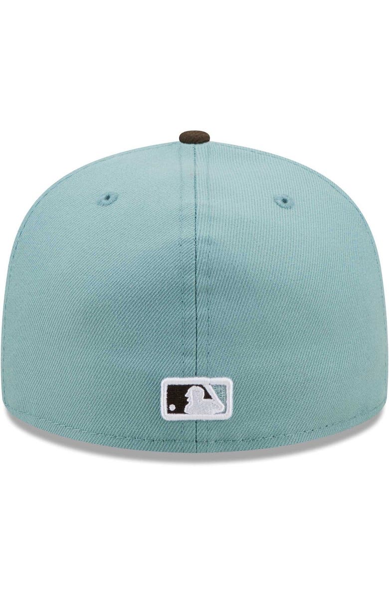 New Era Men's New Era Light Blue/Brown Chicago Cubs Beach Kiss 59FIFTY Fitted Hat, Alternate, color, Light Blue