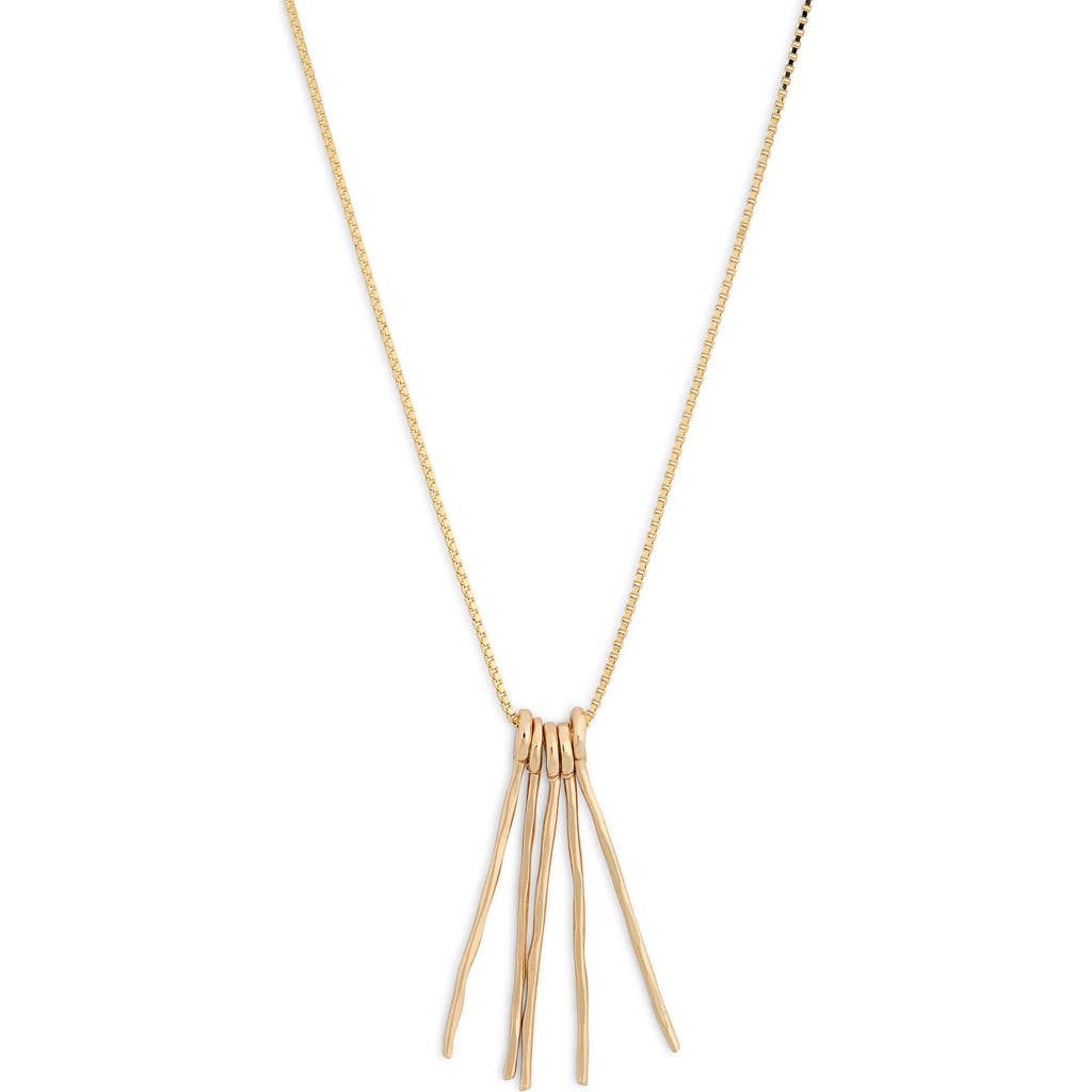 Set & Stones Fringe Necklace In Gold