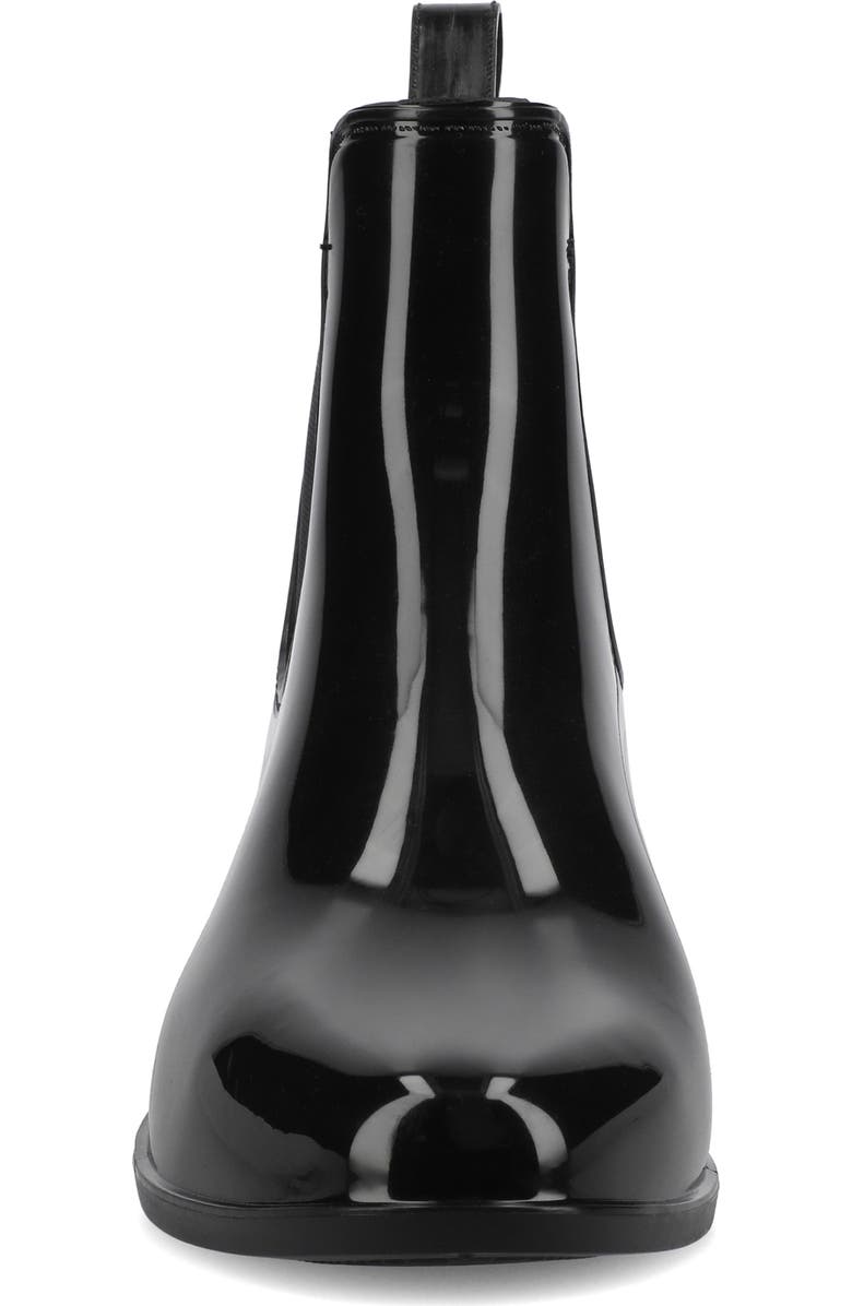 Journee Collection Drizzle Waterproof Rain Boot, Alternate, color, Black