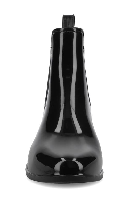 Journee Collection Drizzle Waterproof Rain Boot In Black