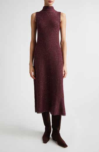 Marian Sleeveless Shimmer Sweater Dress