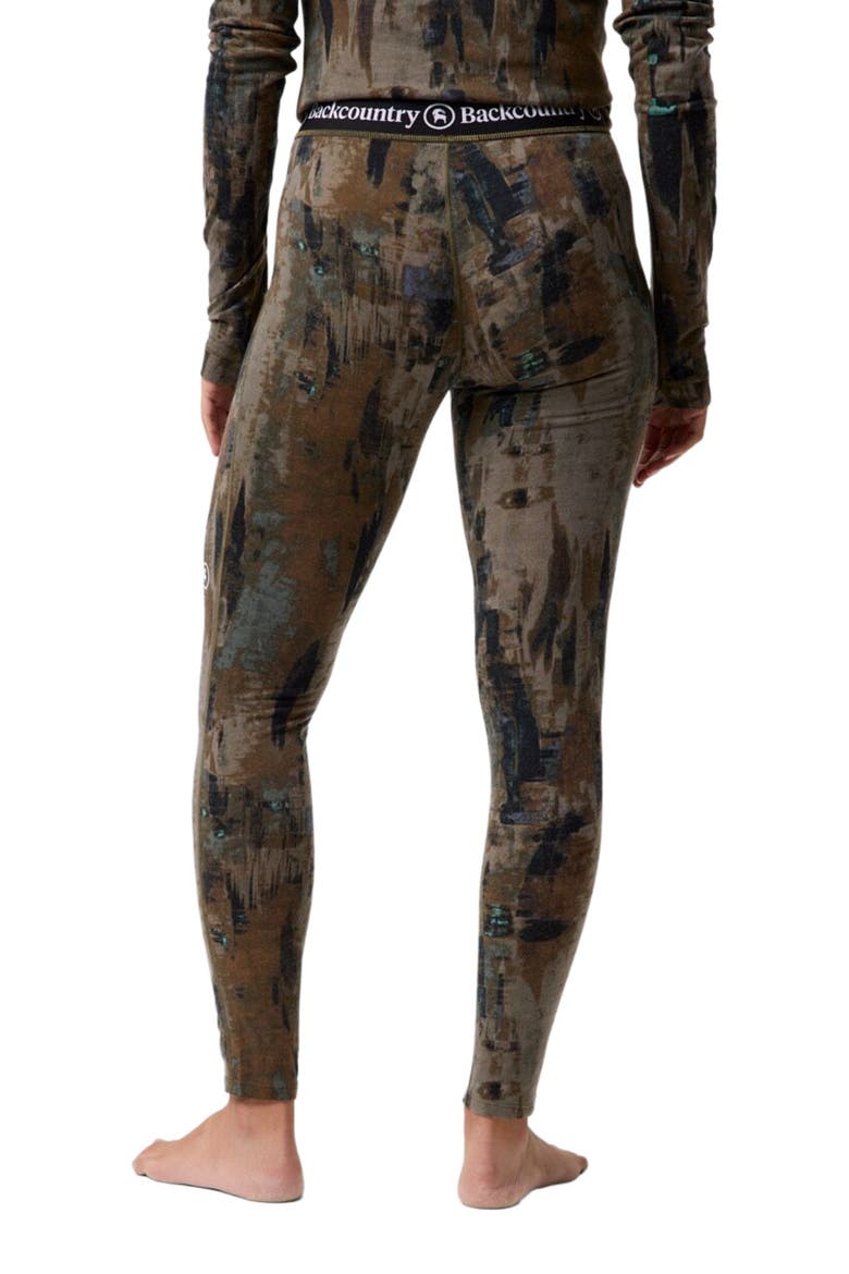 Cedars Rws Merino Lt-Wt Baselayer V-Waist Bottom - Women's, Alternate, color, Camo Pendula Print