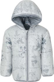 Disney Mickey Mouse Hooded Zip-Up Puffer Coat