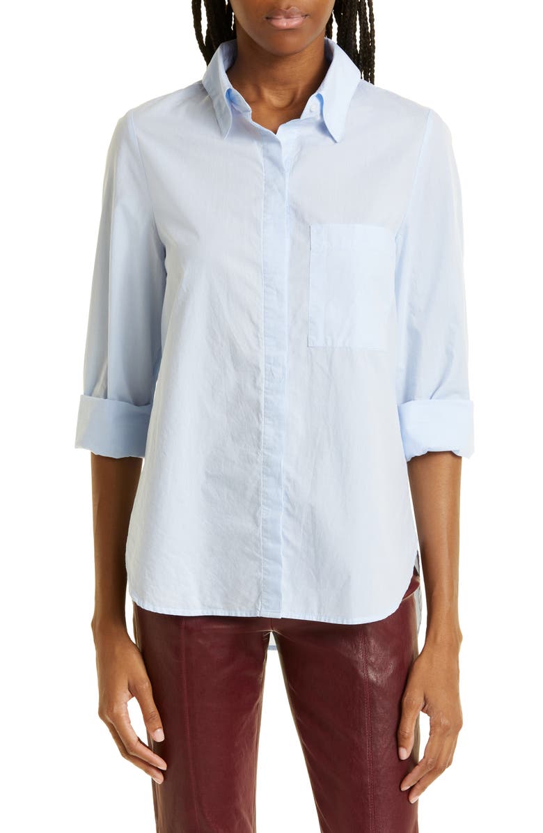 TWP The Boyfriend Cotton Button-Up Shirt, Main, color,