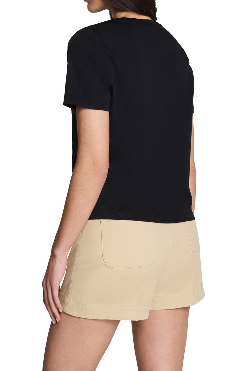 SPANX<sup>®</sup> Crewneck Cotton T-Shirt, Alternate, color, Classic Black