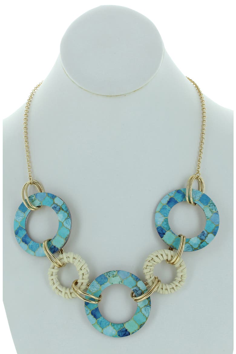 Gleda Statement Necklace, Alternate, color, GOLD/ BLUE