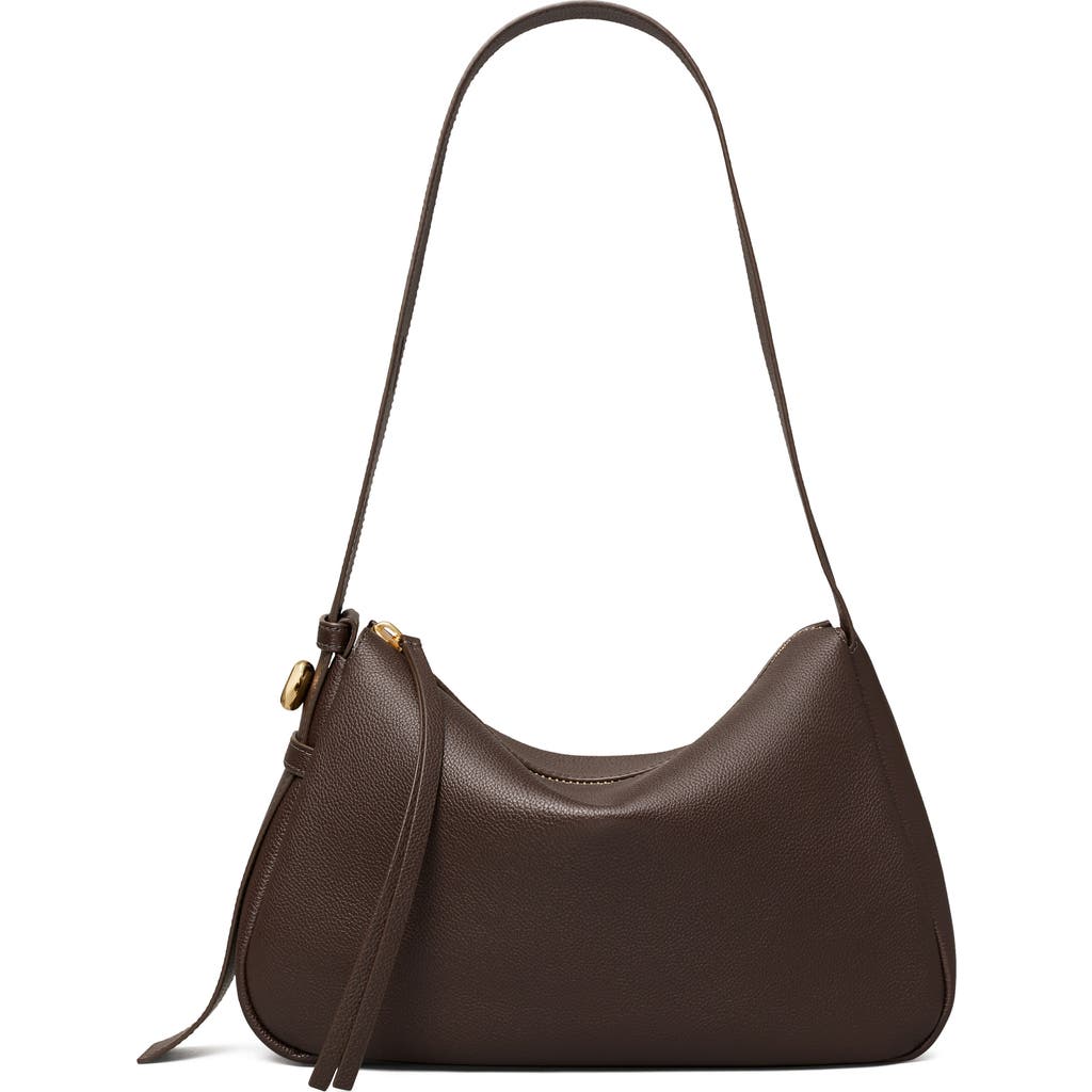 Tory Burch Shoulder Bag With Zip Closure And Flap Design In Brown