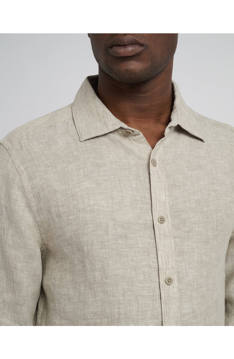 Onia Linen Slim Fit Shirt, Alternate, color,