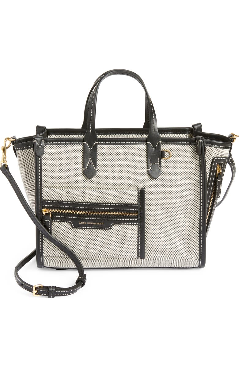 Anya Hindmarch Extra Small Canvas Tote, Main, color,