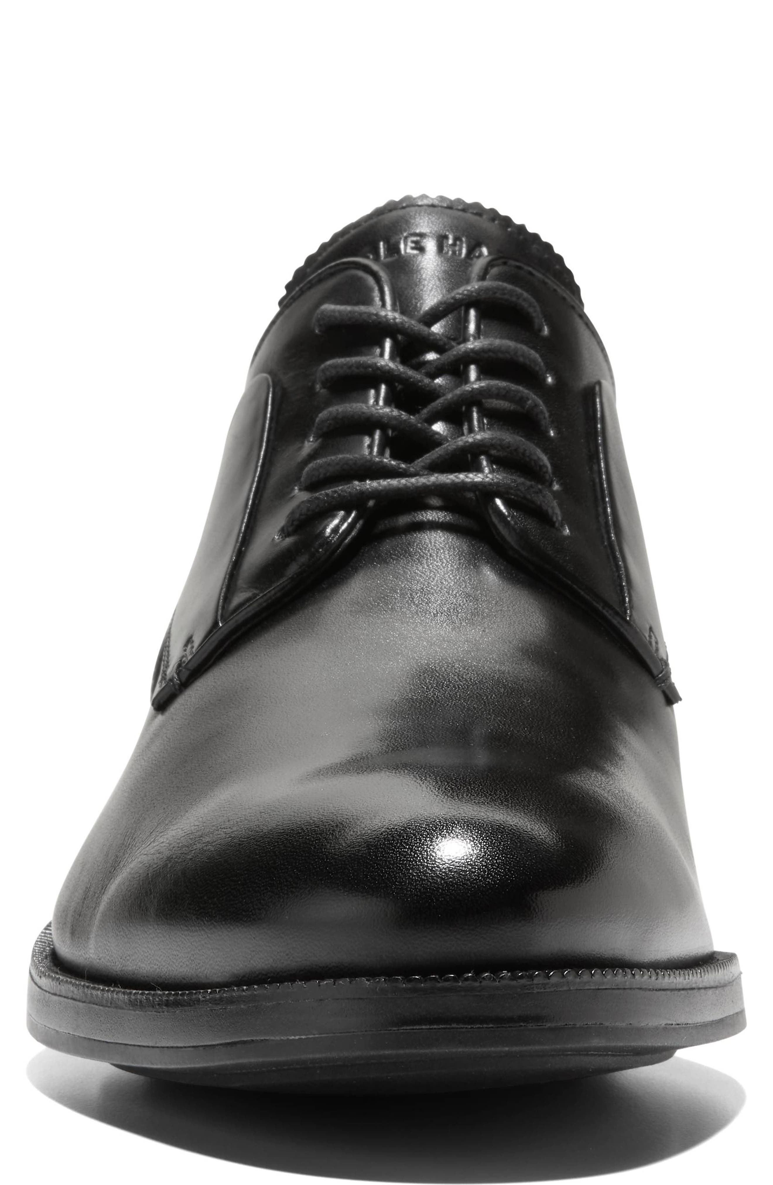 Cole Haan Dean Plain Toe Leather Derby, Alternate, color, Black Natural