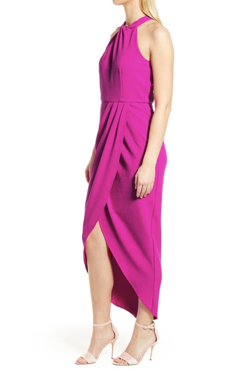 JULIA JORDAN JULIA JORDAN KNOT NECK HALTER DRESS