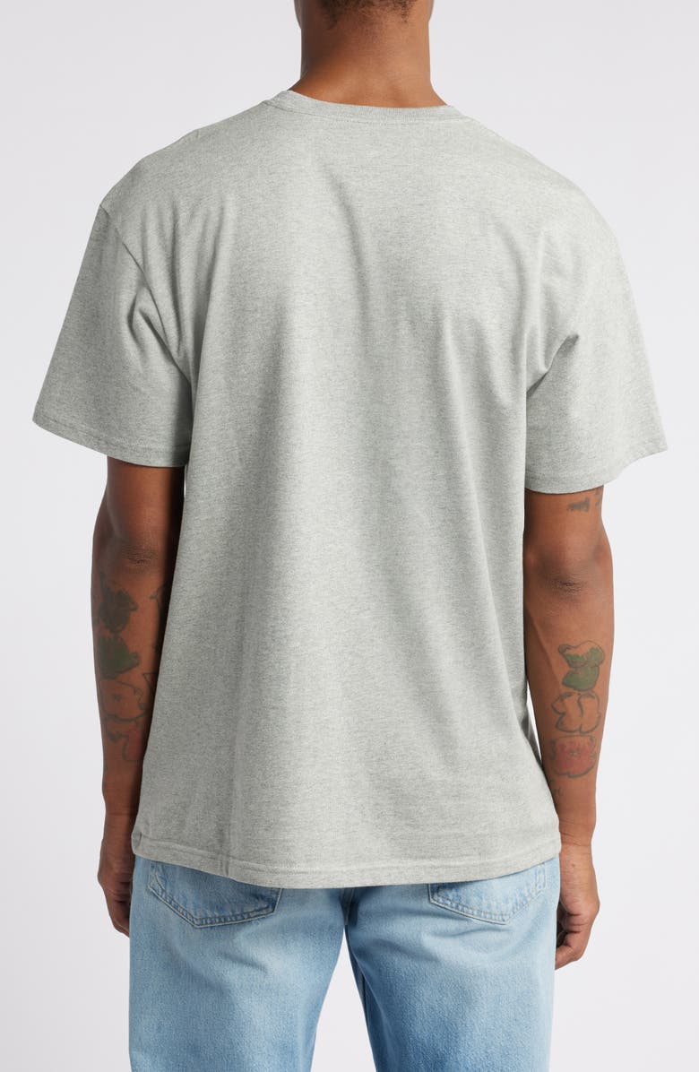 Carhartt Work In Progress Chase Crewneck T-Shirt, Alternate, color, Grey Heather / Gold