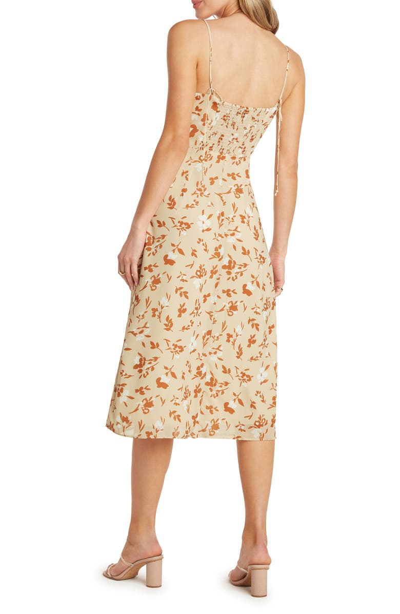 Willow Wendy Spaghetti Strap Midi Dress, Alternate, color, Cantaloupe