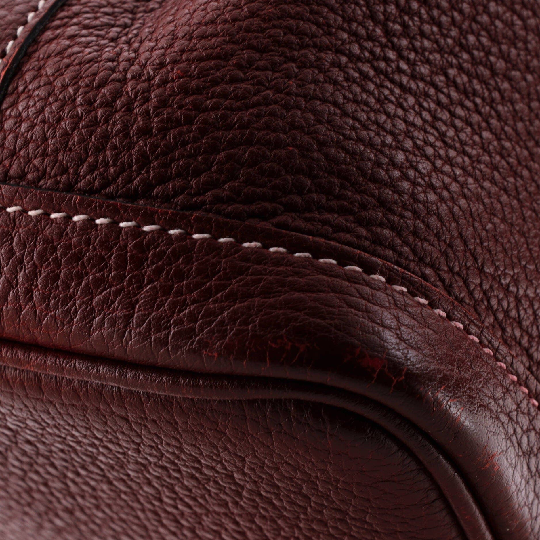 Pre-Owned Hermes Garden Party Tote Leather 30, Alternate, color, Rouge H