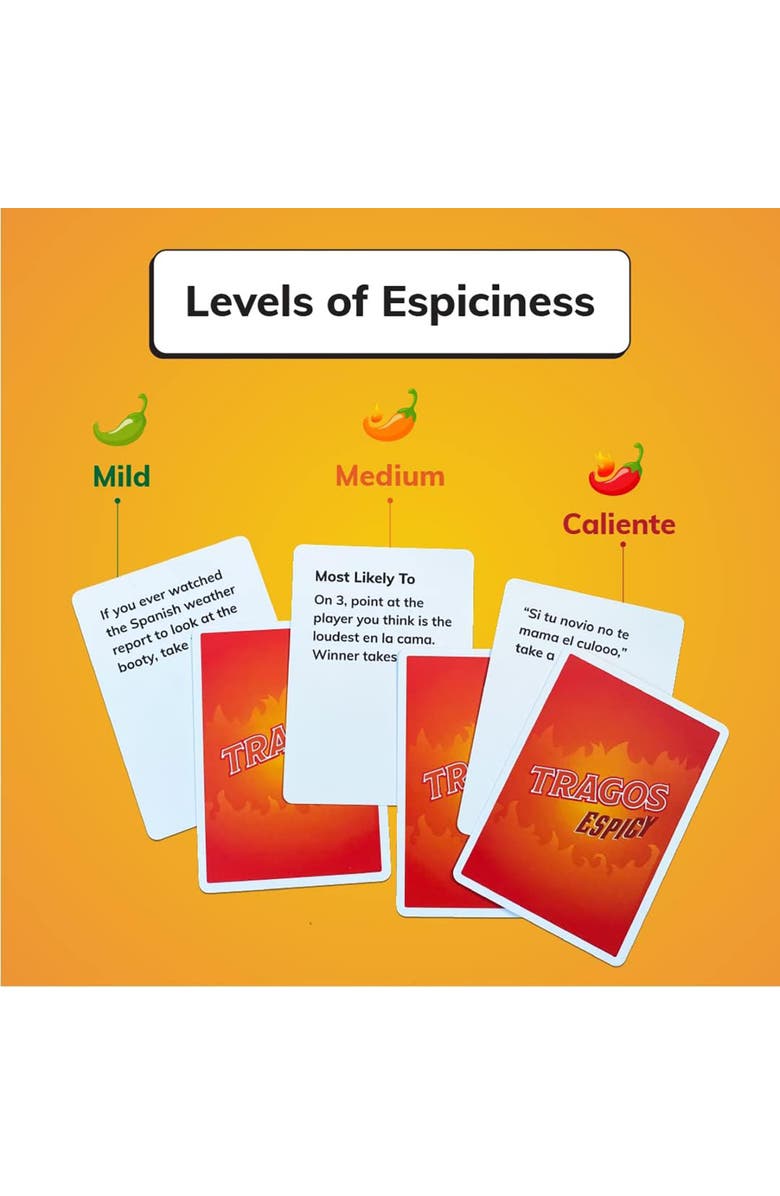 Tragos Espicy Expansion Pack The Adult Party Game For Latinos, Spicy Ages 18+, Alternate, color, Multicolored