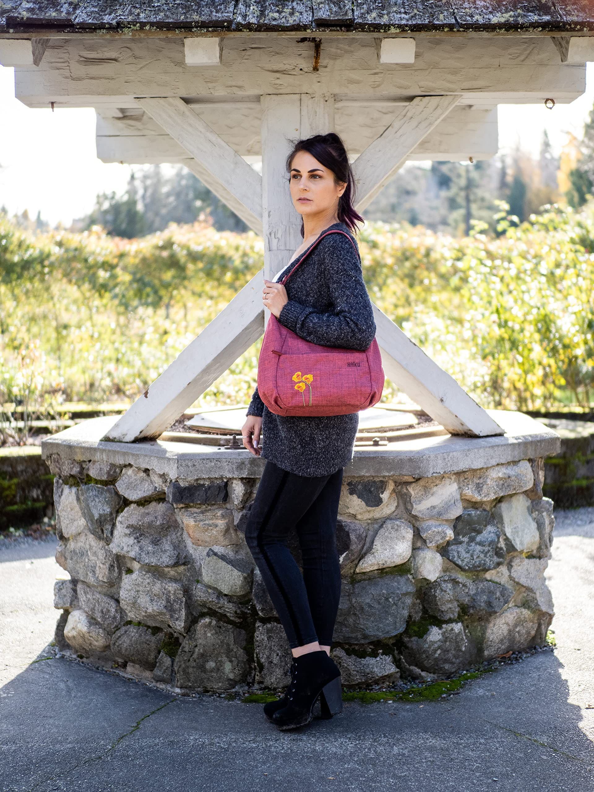 HAIKU Amble Hobo, Alternate, color, Poppy Berry