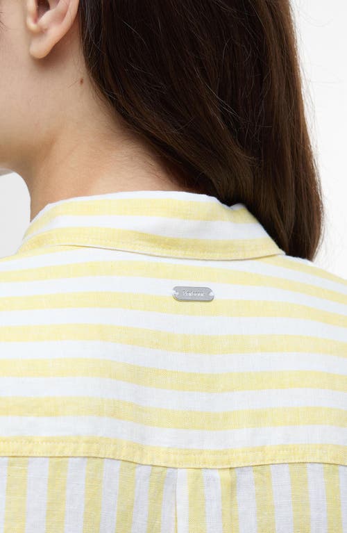 BARBOUR BARBOUR ANNIE STRIPE LINEN BUTTON-UP SHIRT