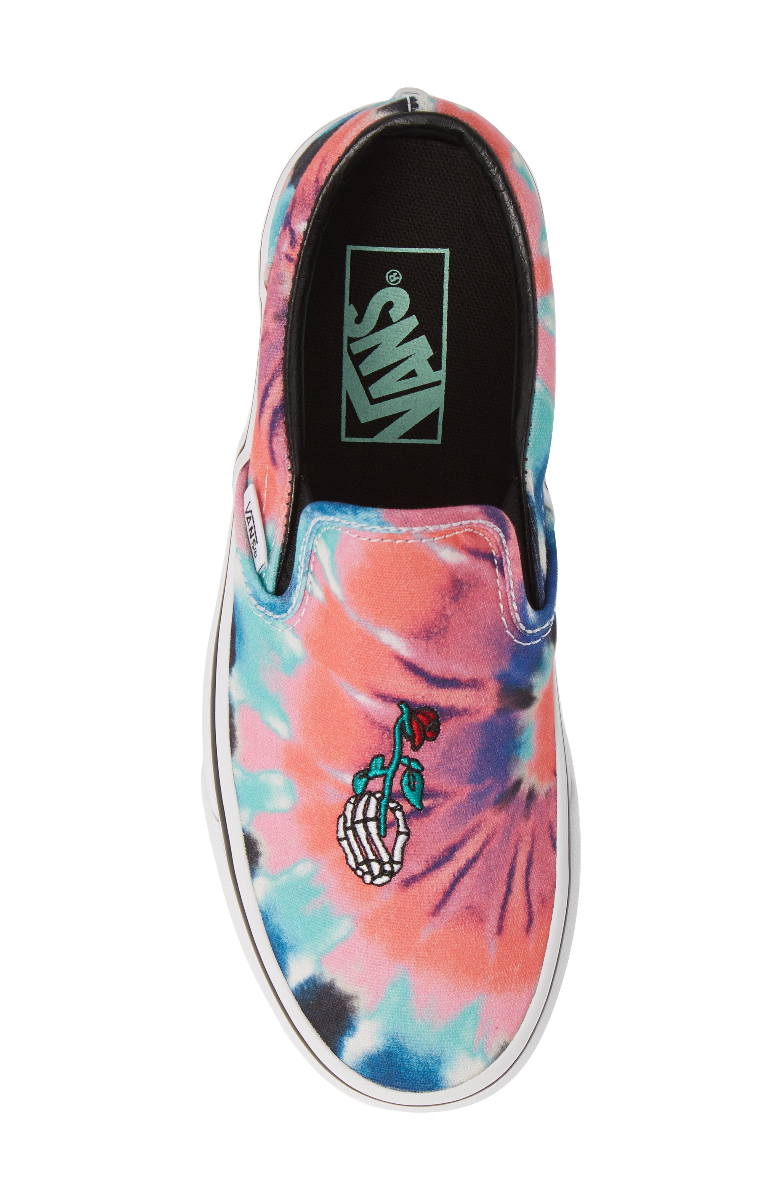 Classic Slip-On Sneaker, Alternate, color, TIE DYE MULTI/ TRUE WHITE