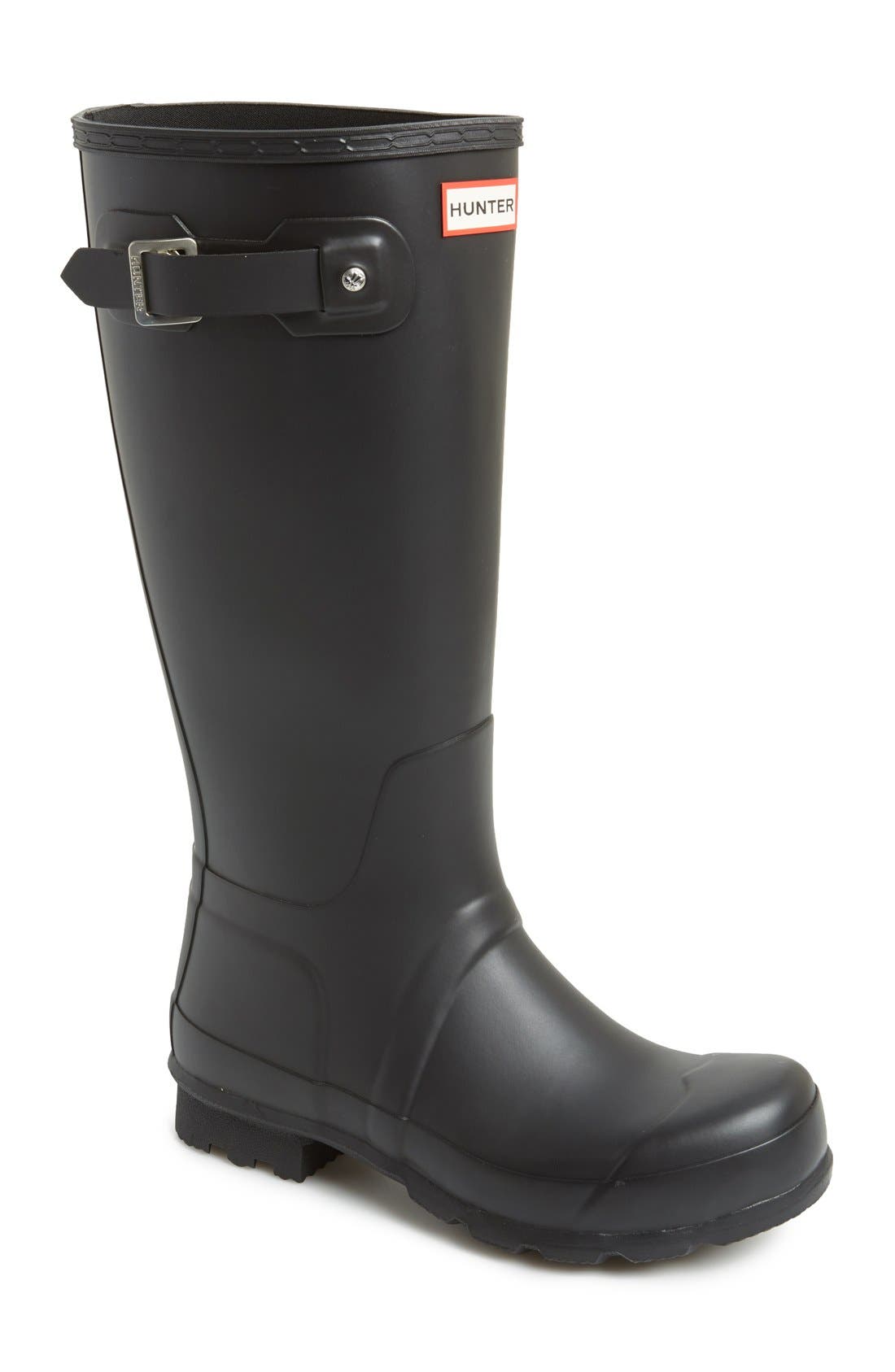 'Original Tall' Rain Boot, Main, color, BLACK