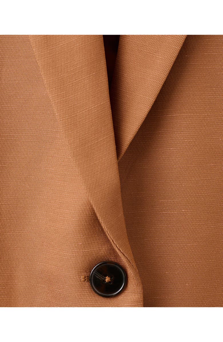 MANGO Americana Jacket, Alternate, color, Russet
