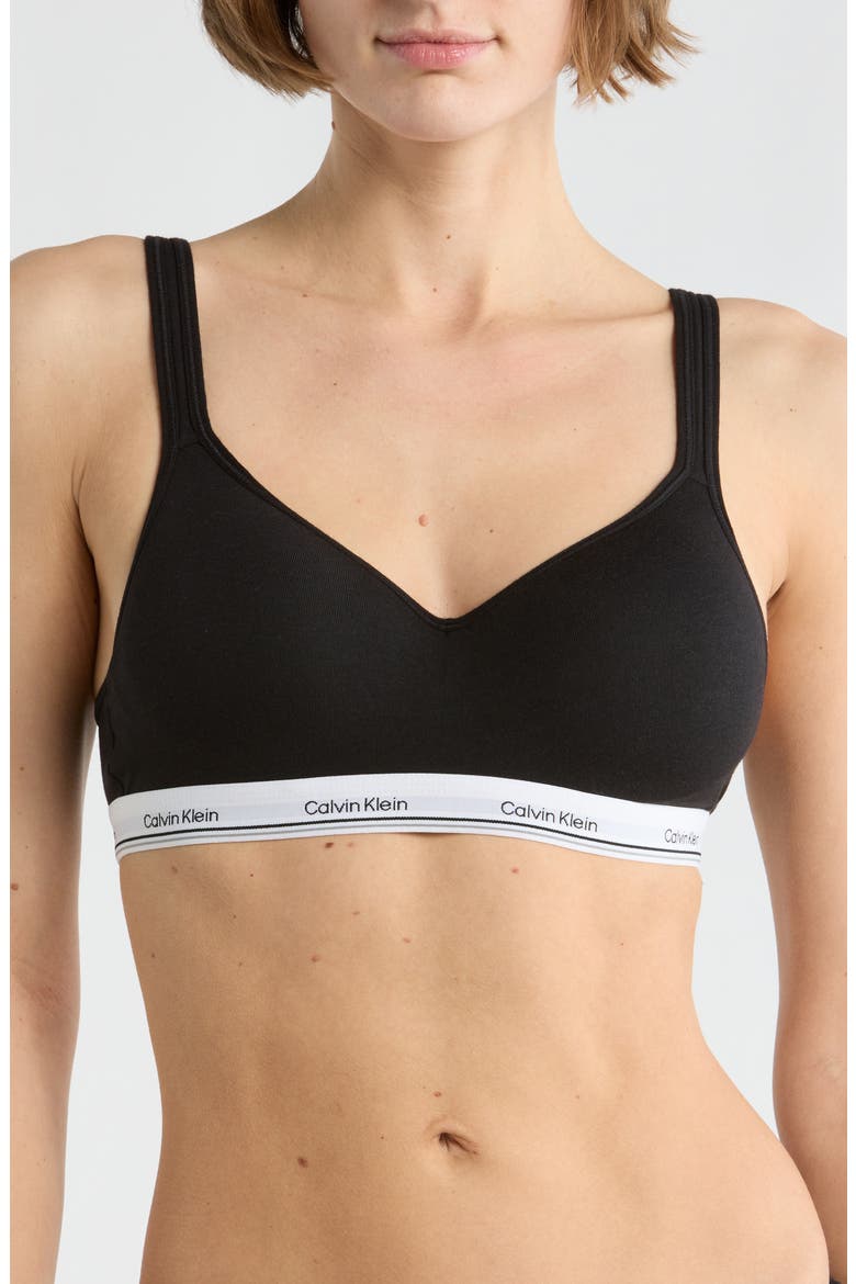 Balance Padded Wire Free Bralette, Main, color, BLACK