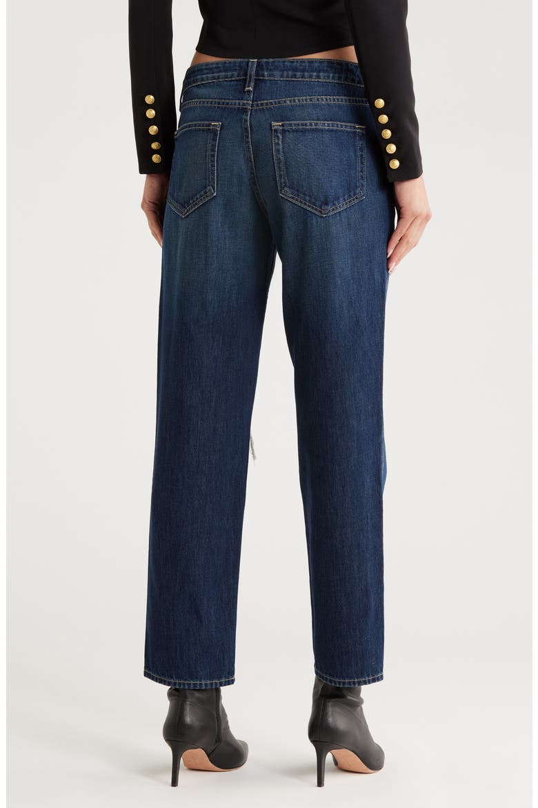 Nevia Low Rise Slouch Straight Leg Jeans, Alternate, color, MERRIT DESTRUCT