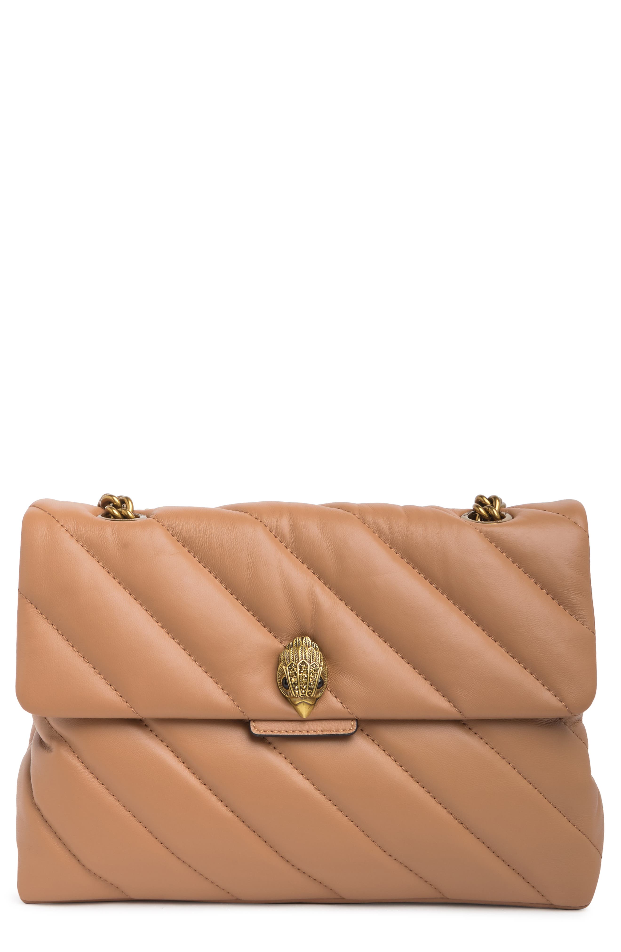 Kurt Geiger London KURT GEIGER Leather Large Soho Shoulder Bag, Main, color, 